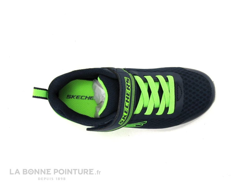 Skechers 403773 Microspec Max GORVIX Navy Lime - Basket GARCON 8 Skechers 403773 Microspec Max GORVIX Navy Lime - Basket GARCON – Image 6