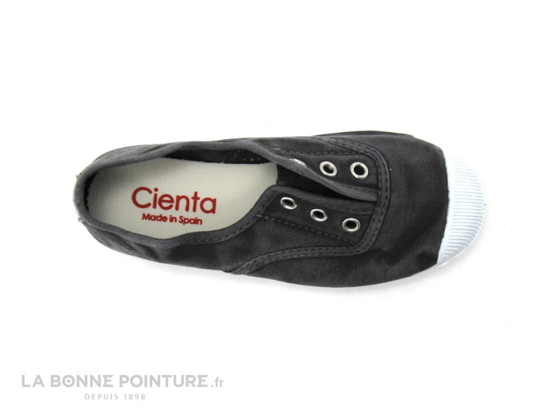 Cienta 70777 01 Gris - Tennis Toile Enfant Sans Lacet 8 Cienta 70777 01 Gris - Tennis Toile Enfant Sans Lacet – Image 6