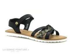Kickers BETTY Noir Or 694793-30 - Sandale Fille