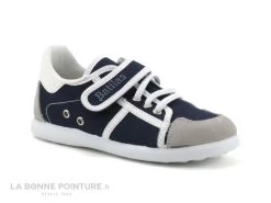 Batilas 394 001 - Basket GARCON Toile Bleu Marine Avec Scratch
