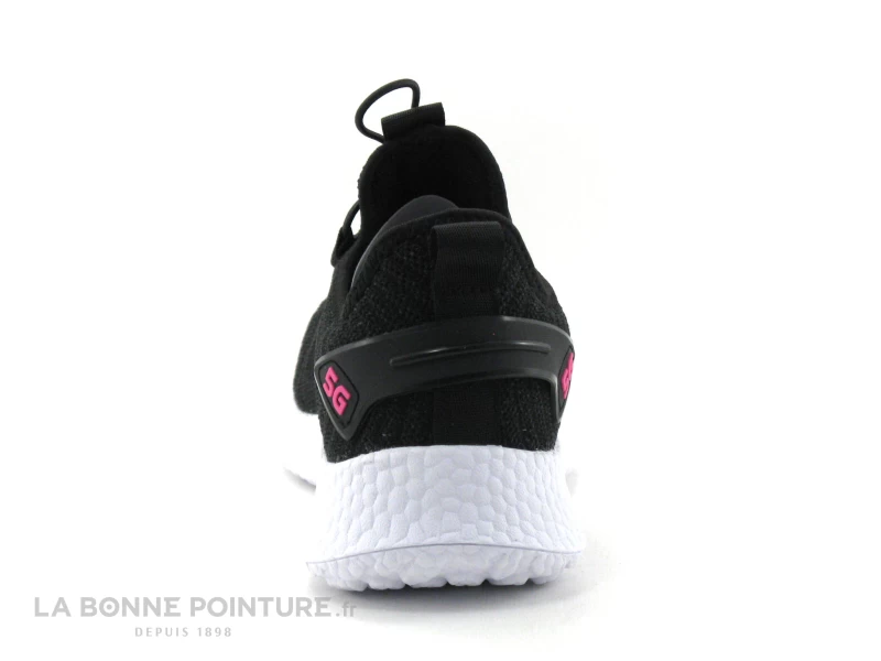 Streeter BRAIL Noir - Basket Slip On Femme - Maille Noire 6 Streeter BRAIL Noir - Basket Slip On Femme - Maille Noire – Image 4