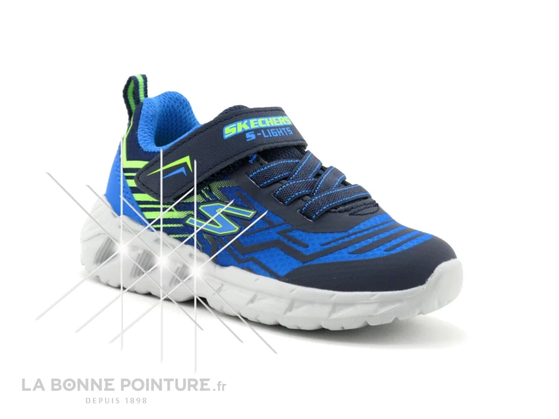 Skechers MAGNA LIGHTS BOZLER - 401500N - Bleu - Basket Leds BEBE 3 Skechers MAGNA LIGHTS BOZLER - 401500N - Bleu - Basket Leds BEBE