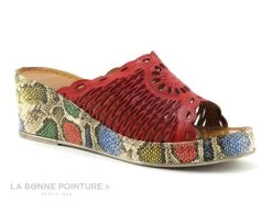 Karyoka GENI BIS Rouge - Semelle Compensee Serpent - Mule Femme -Skechers Boutique cd24607c73b9e66c561f35ea11d5d5ef img 9374.jpg 159142