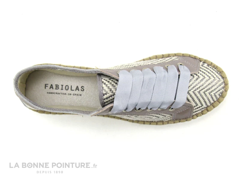 Fabiolas E118220 Gris Beige Rose Metal - Basket Espadrille 8 Fabiolas E118220 Gris Beige Rose Metal - Basket Espadrille – Image 6