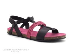 Kickers PICNIC V Noir Fuchsia - 609810-30 - Sandale