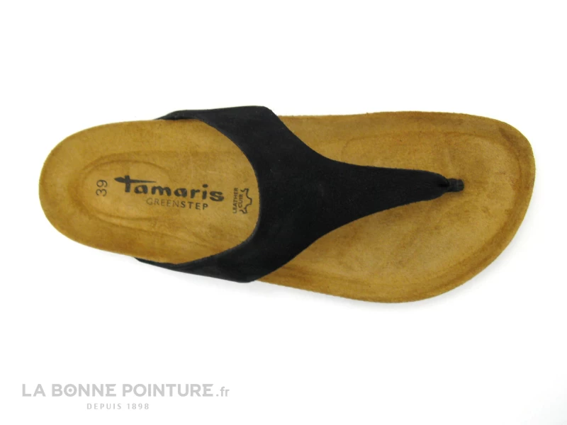 Tamaris 1-27500-26 001 Black - Tong Cuir Noir - Femme 6 Tamaris 1-27500-26 001 Black - Tong Cuir Noir - Femme – Image 4